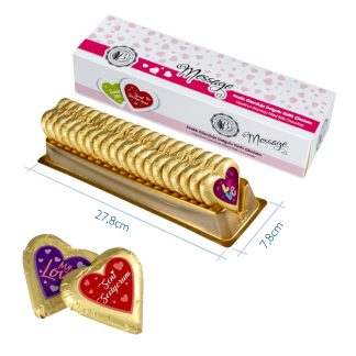 Mesajlı Kalp Çikolata 21g (Display)