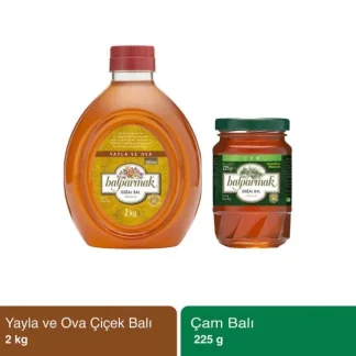 Balparmak Yayla Ova Balı 2 kg ve Çam Balı 225 g