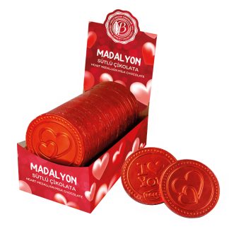 Sütlü Madalyon Çikolata 23g (Kırmızı)