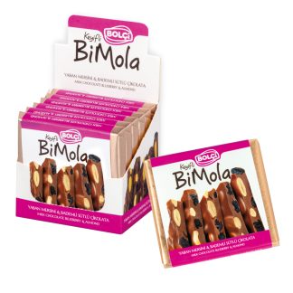 BiMola Sütlü Yaban Mersini Badem Tablet Çikolata 70g
