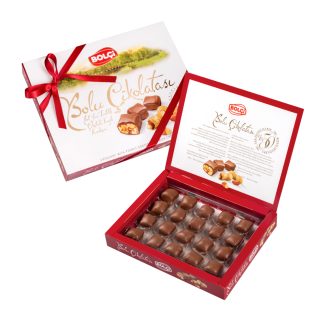 Sütlü Yer Fıstıklı Bolu Çikolatası (Bordo) 160g