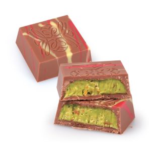 Dubai Çikolatası Fıstıklı Kadayıf Dolgulu Sütlü Kare Çİikolata 16 g  (2,3 kg)