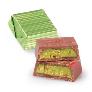 Dubai Çikolatası Yaldızlı Kadayıf Kare Yeşil 2,5 kg