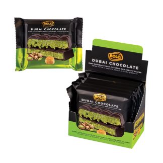 Dubai Çikolatası Fıstıklı Kadayıf Dolgulu Bitter Çikolata 100g Flowpack