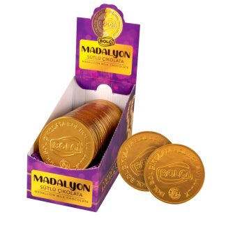 Sütlü Madalyon Çikolata 23g (Altın)