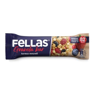 Fellas Kırmızı Meyveli Granola Bar 12 Adet