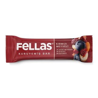 Fellas Kırmızı Meyveli Kuruyemiş Bar 30g x12 Adet