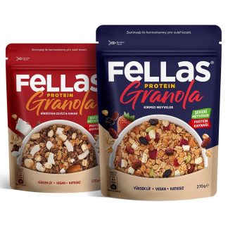 Fellas Protein Granola 2li Mix Paket - Hindistan Cevizi & Kakao 270g + Kırmızı Meyveli 270g