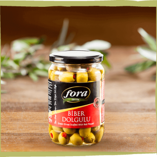 Yeşil Zeytin Kirmizi Biberli