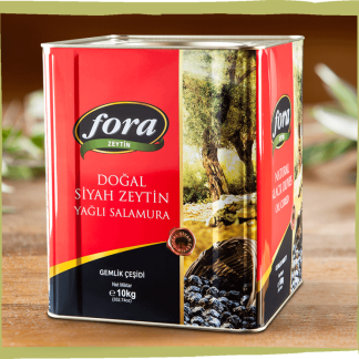 Teneke Doğal Siyah Zeytin Yağlı Salamura