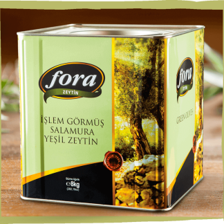 Zeytin Teneke Islem Gormus Yağlı Salamura