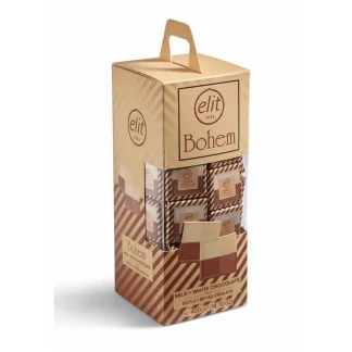 İkiz (Sütlü-Beyaz) Bohem Madlen Çikolata 400g Glutensiz