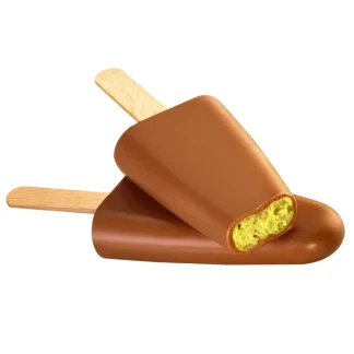 Kadayıflı ve Antep fıstıklı Krema Dolgulu Sütlü Çikolata Dondurma 30g