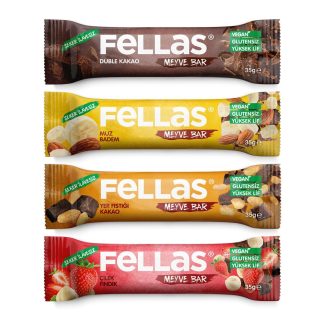 Meyve Bar 35g Karma Kutu 12 Adet (4 Çeşit)