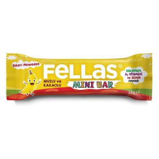 Mini Meyve Bar - Muzlu ve Kakaolu 28g x 12 Adet
