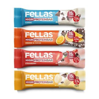 Yüksek Protein Bar 45g Karma Kutu 12 Adet (4 Çeşit)