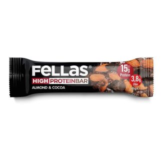 Yüksek Protein Bar - Bademli ve Kakaolu 45g x 12 Adet