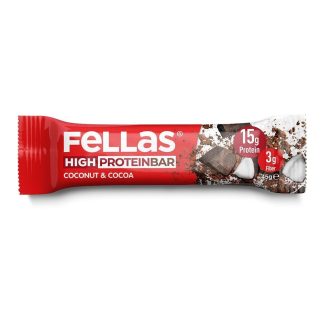 Yüksek Protein Bar - Hindistan Cevizli ve Kakaolu 45g x 12 Adet